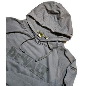 DEWALT Pullover Hoodie Heavy Duty Sweatshirt Charcoal Gray Size XL